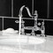 Kingston Brass KS3911AL Restoration Bathroom Bridge Faucet, Polished Chrome KS3911AL - alternate 2